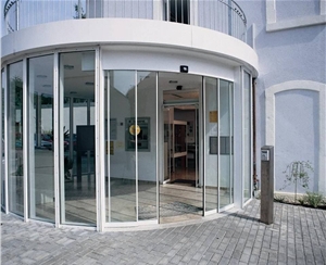 酒店（diàn）弧形自動門